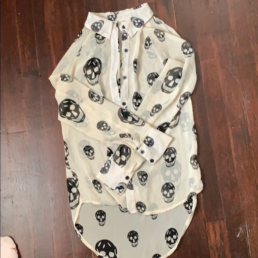 Sheer Skull Shirt